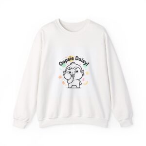 Oopsie Daisy! Cute Feral Creature Sweatshirt | adorable angry doodle, pastel mischievous monster